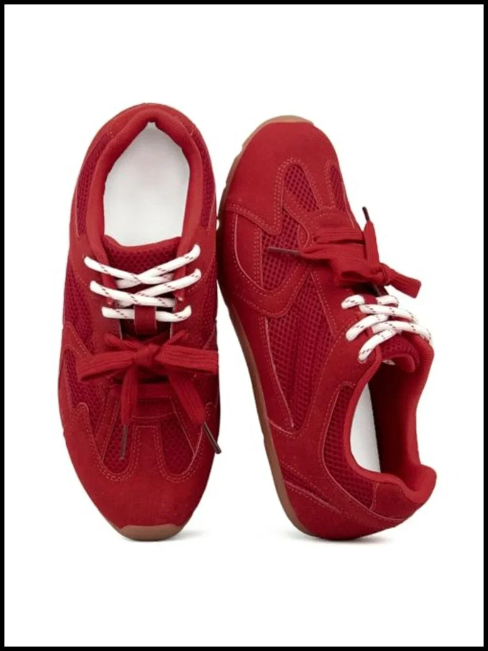 Retro Lace Up Sneakers Lightweight Non Slip Barefoot Walking Shoes